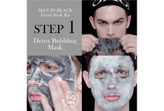 OMG! Man In Black Facial Mask Kit - DOUBLE DARE