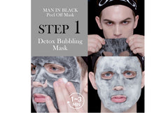 OMG! Man In Black Peel Off Mask Kit - DOUBLE DARE