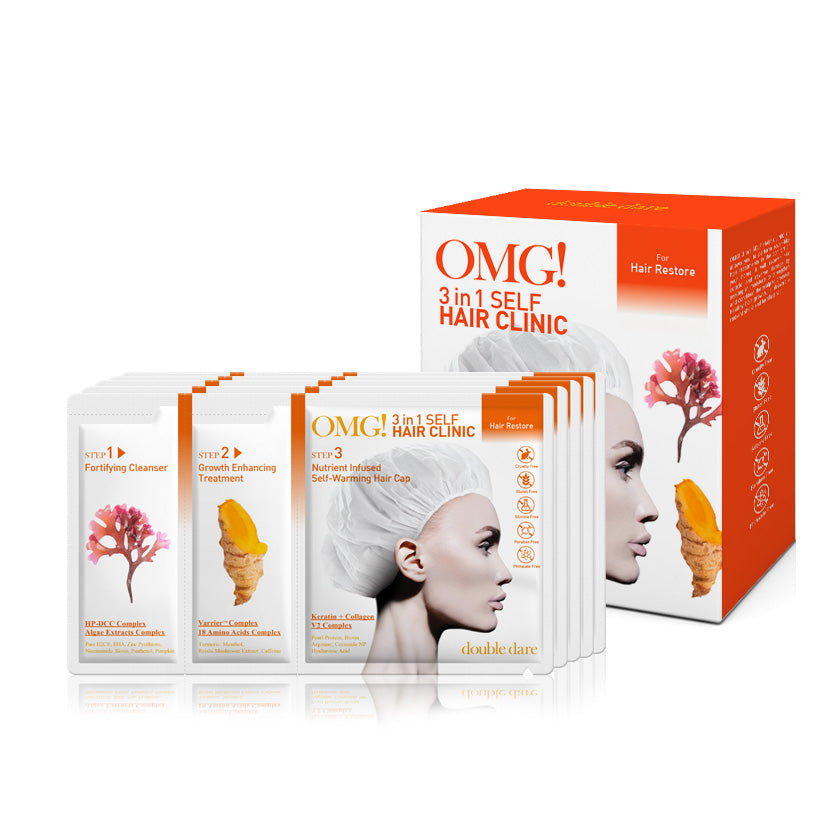 OMG! 3 in 1 Self HAIR CLINIC for Hair Restore - DOUBLE DARE