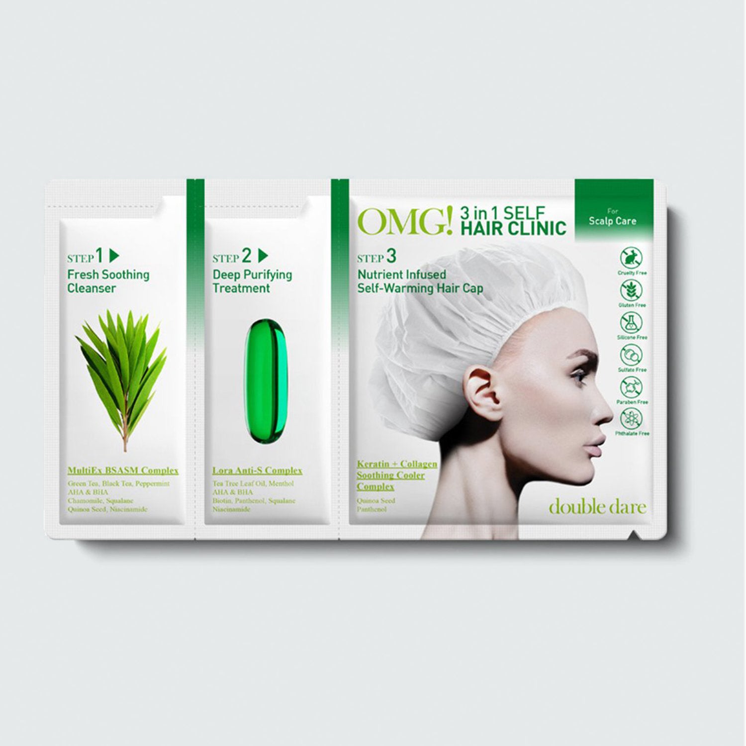 OMG! 3in1 SELF HAIR <br> CLINIC for Scalp Care - DOUBLE DARE