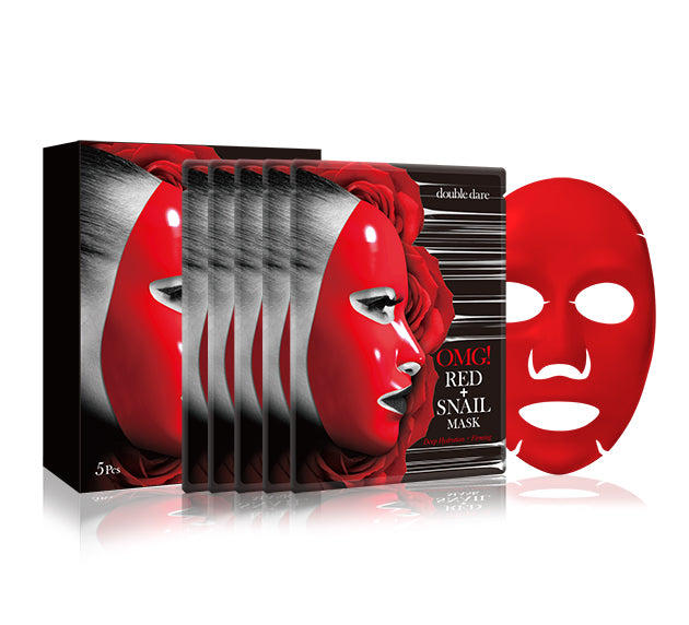 OMG! RED + SNAIL MASK - DOUBLE DARE