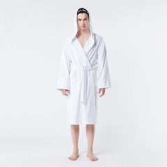 OMG! Spa Robe<br>with Hood White - DOUBLE DARE