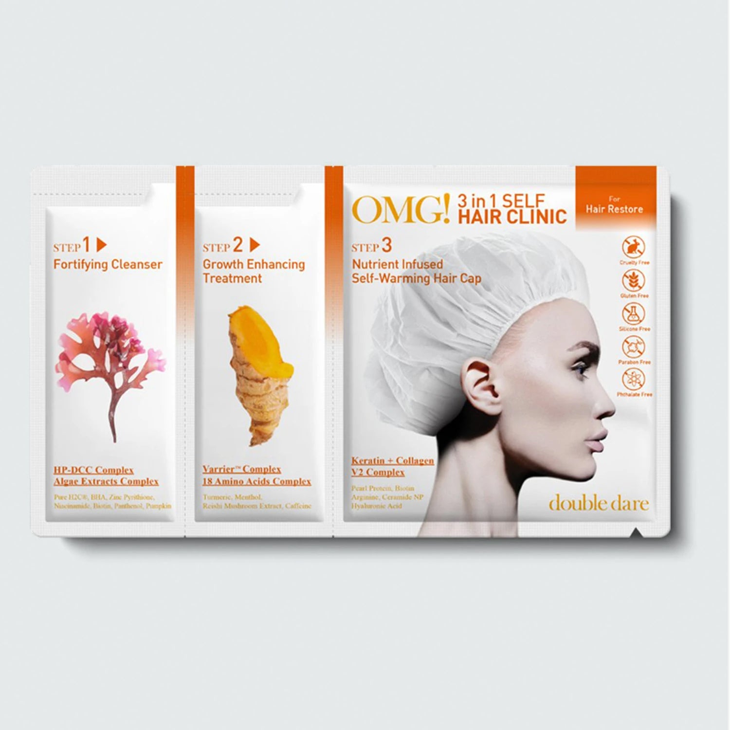 OMG! 3in1 Self HAIR <br> CLINIC for Hair Restore - DOUBLE DARE